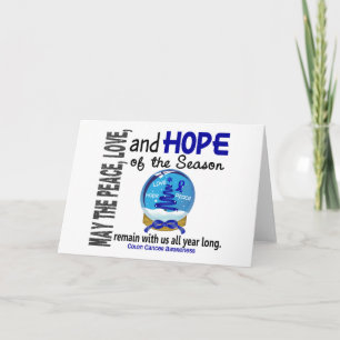 Christmas Holiday Snow Globe 1 Colon Cancer