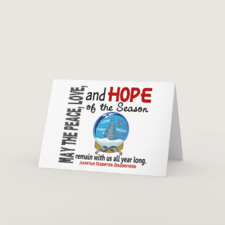 Christmas Holiday Snow Globe 1 Juvenile Diabetes