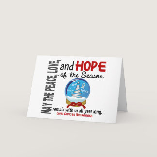Christmas Holiday Snow Globe 1 Lung Cancer