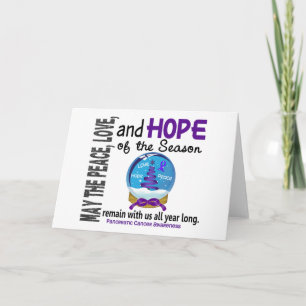 Christmas Holiday Snow Globe 1 Pancreatic Cancer