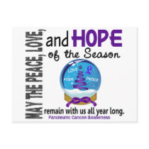 Christmas Holiday Snow Globe 1 Pancreatic Cancer