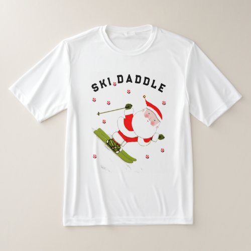 Christmas Holiday Snow Skiing T_Shirt