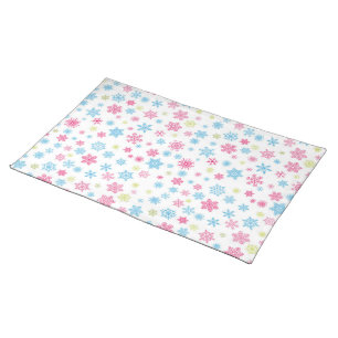 Christmas Holiday Snowflake Pattern Cloth Placemat