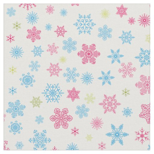 Christmas Holiday Snowflake Pattern Fabric
