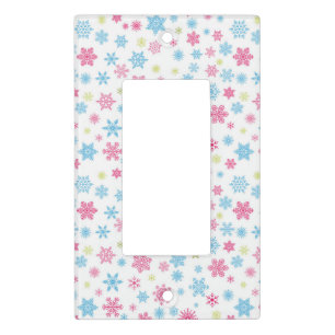 Christmas Holiday Snowflake Pattern Light Switch Cover
