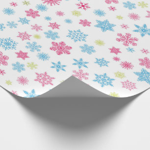 Christmas Holiday Snowflake Pattern Wrapping Paper