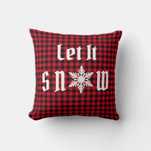 Christmas Holiday Snowflake Pillow