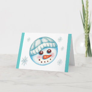 Christmas Holiday Snowman Card
