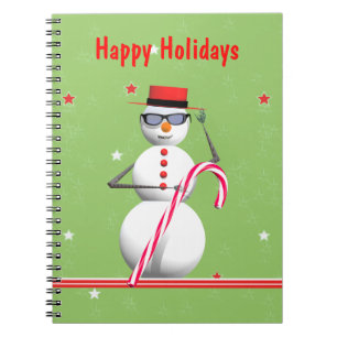 Christmas Holiday Snowman Notebook