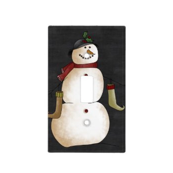Christmas Holiday Snowmen Light Switch Cover by All_About_Christmas at Zazzle