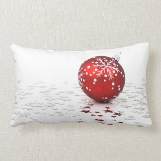Christmas Holiday Stars Lumbar Pillow