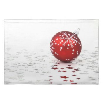 Christmas Holiday Stars Placemat by bonfirechristmas at Zazzle