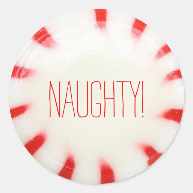 Christmas Holiday Stickers Nice or Naughty (Front)