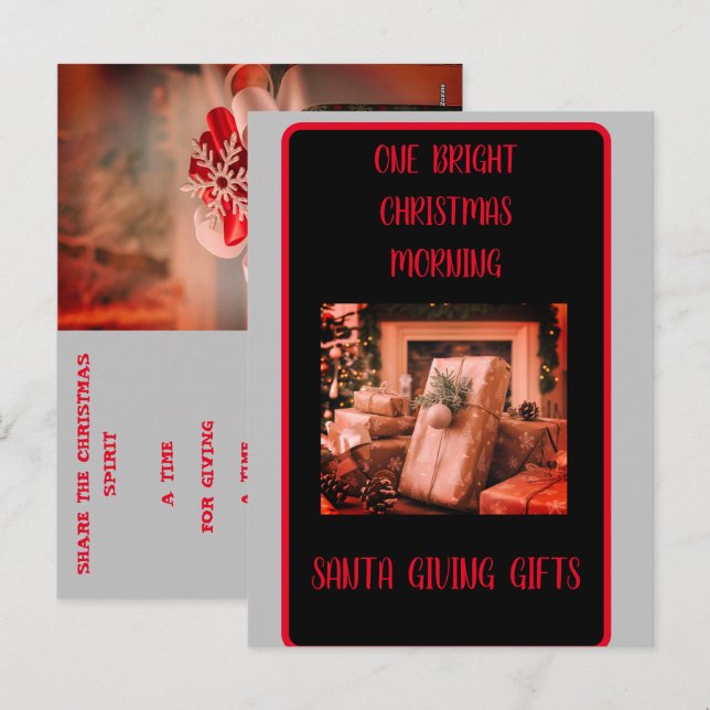 Christmas Holiday Story Postcard (Front/Back)