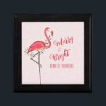 Christmas Holiday String Lights Merry and Bright  Gift Box<br><div class="desc">This design features Christmas holiday cute string lights, with cute pink flamingo festive watercolor Christmas holiday cute string lights, pink flamingo festive watercolor simple, minimalist elegant whimsical calligraphy, fun trendy stylish typography, colorful bright Christmas lights, tropical beach house home coastal, colorful pink flamingo illustration, bird animal chic celebrate celebration, Christmas...</div>