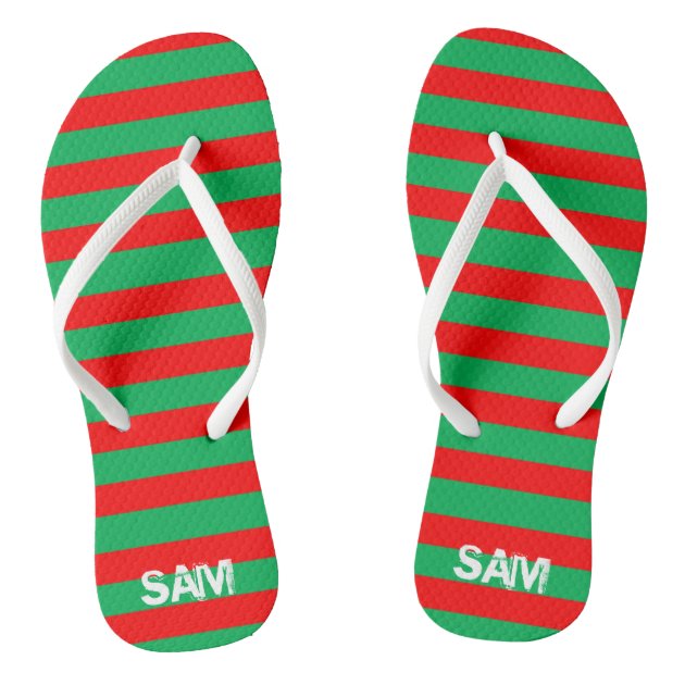 holiday flip flops