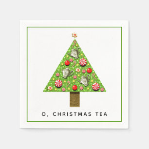 Christmas Holiday Tea Party Napkins