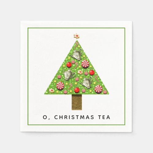 Christmas Holiday Tea Party Napkins