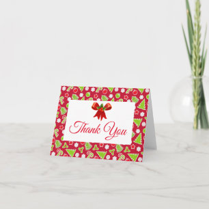 Christmas Holiday Thank You   Card