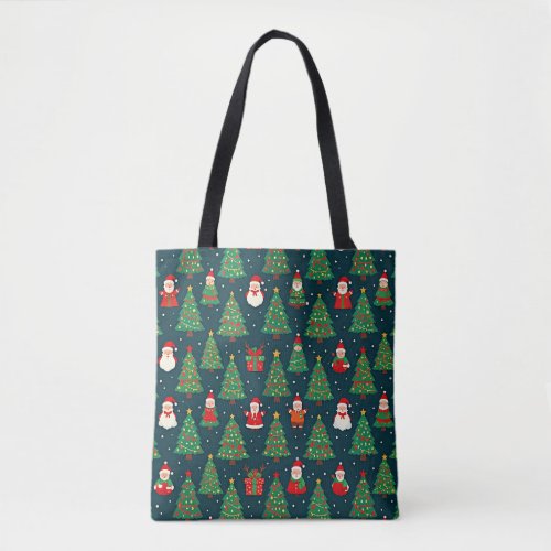 Christmas Holiday Theme Tote Bag