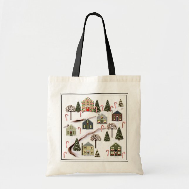 Christmas Holiday Tote Bag (Front)