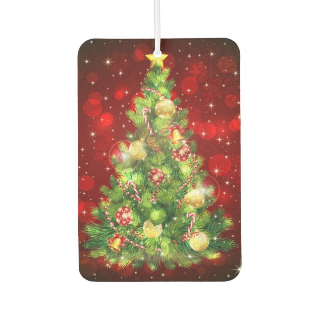 Christmas Holiday Tree Air Freshener (Front)