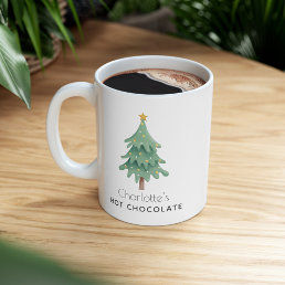 Christmas Holiday Tree Personalized Name Kids Coffee Mug