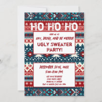 Christmas Holiday Ugly Sweater Party Invitation