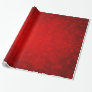 Christmas Holiday - Vibrant Red with Snowflakes Wrapping Paper