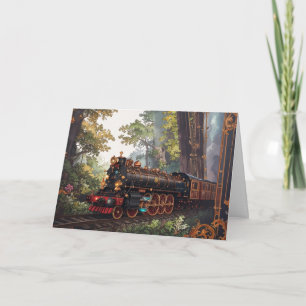 Christmas Holiday Victorian Elegant Steam Train 