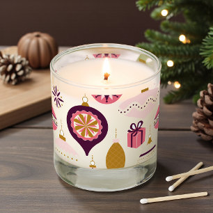 Christmas Holiday Vintage Retro Decorations Bauble Scented Candle