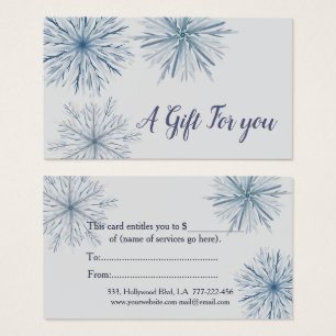 Christmas/holiday watercolor snowflakes