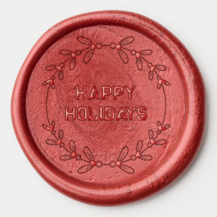 Christmas Holiday Wax Seal Sticker