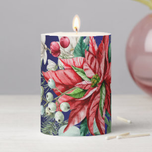 Christmas Holiday Wedding 3"x4" Pillar Candle