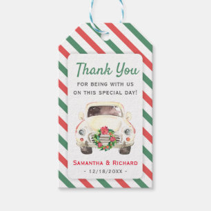 Christmas Holiday Wedding Engagement Guest Favor Gift Tags