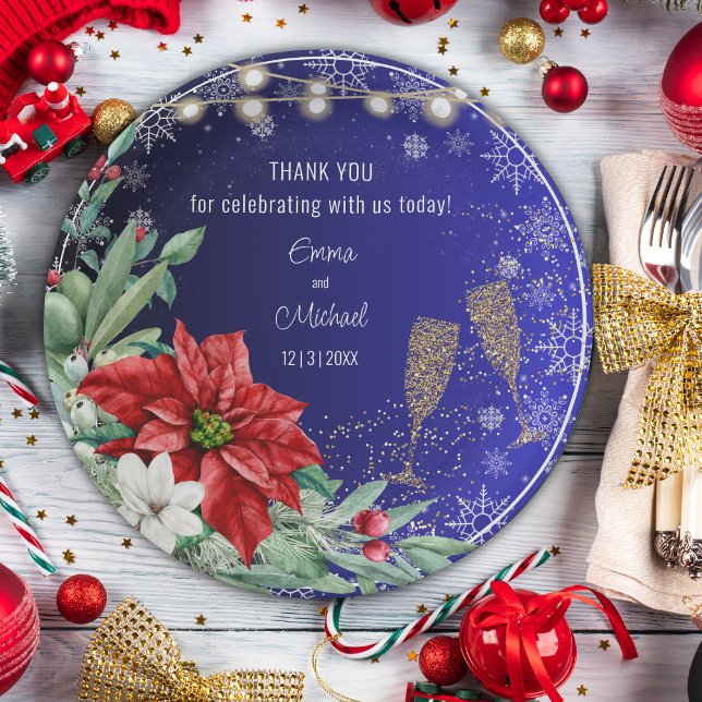 Christmas Holiday Wedding Paper Plate (Creator Uploaded)