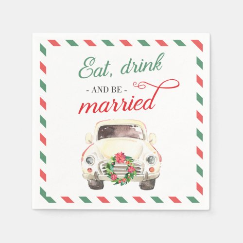 Christmas Holiday Wedding Party Cocktail Table Napkins