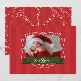 Christmas Holiday Whimsical Photo Invitation