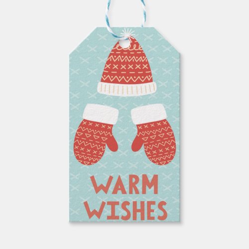 Christmas Holiday Whimsical Winter Warm Wishes Gift Tags