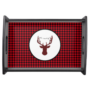 Christmas Holiday Wooden Serving Tray