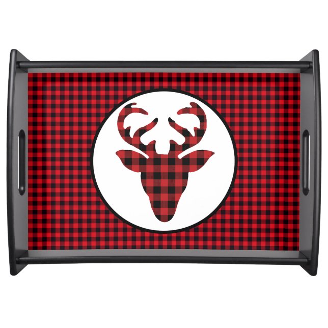 Christmas Holiday Wooden Serving Tray (Front)