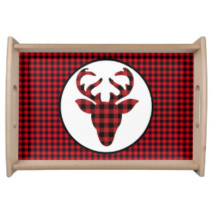 Christmas Holiday Wooden Serving Tray