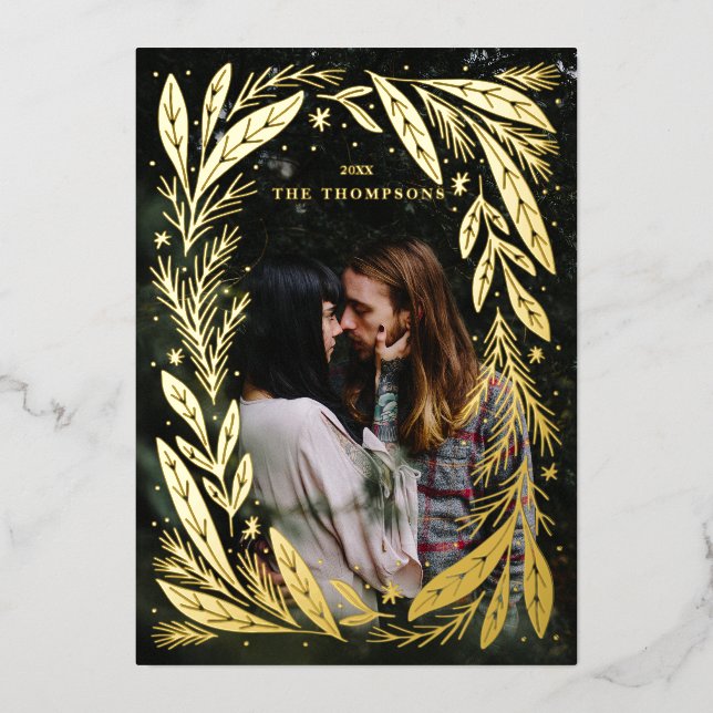 Christmas Holiday Wreath frame design  (Front)