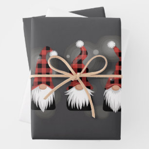 Christmas Holiday Xmas Funny Winter Gnome Lover Wrapping Paper Sheets