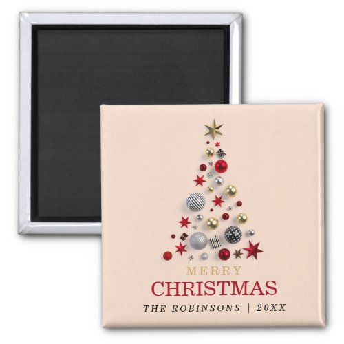 Christmas Holiday Xmas Tree Corporate Family Blush Magnet
