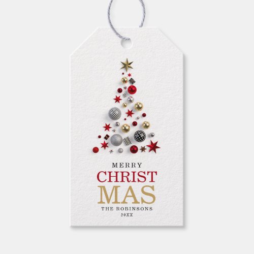 Christmas Holiday  Xmas Tree Corporate Family Gift Tags