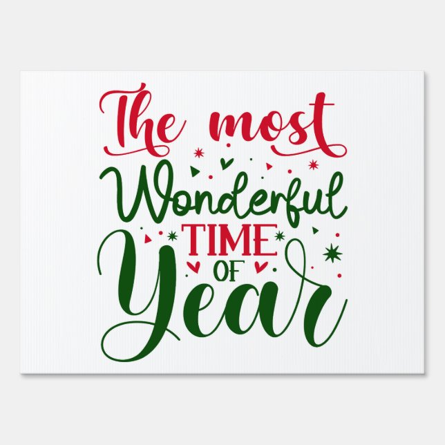 Christmas Holiday Yard Sign  (Front)