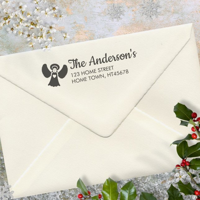 Christmas Holidays Angel Name Return Address Self-inking Stamp (Christmas Holidays Angel Name Return Address Self-inking Stamp)