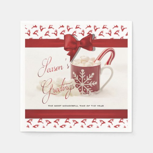 Christmas Holidays Best Time of the Year Paper Napkins