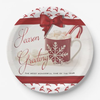Christmas Holidays  Best Time Of The Year Paper Plates by ChristmaSpirit at Zazzle